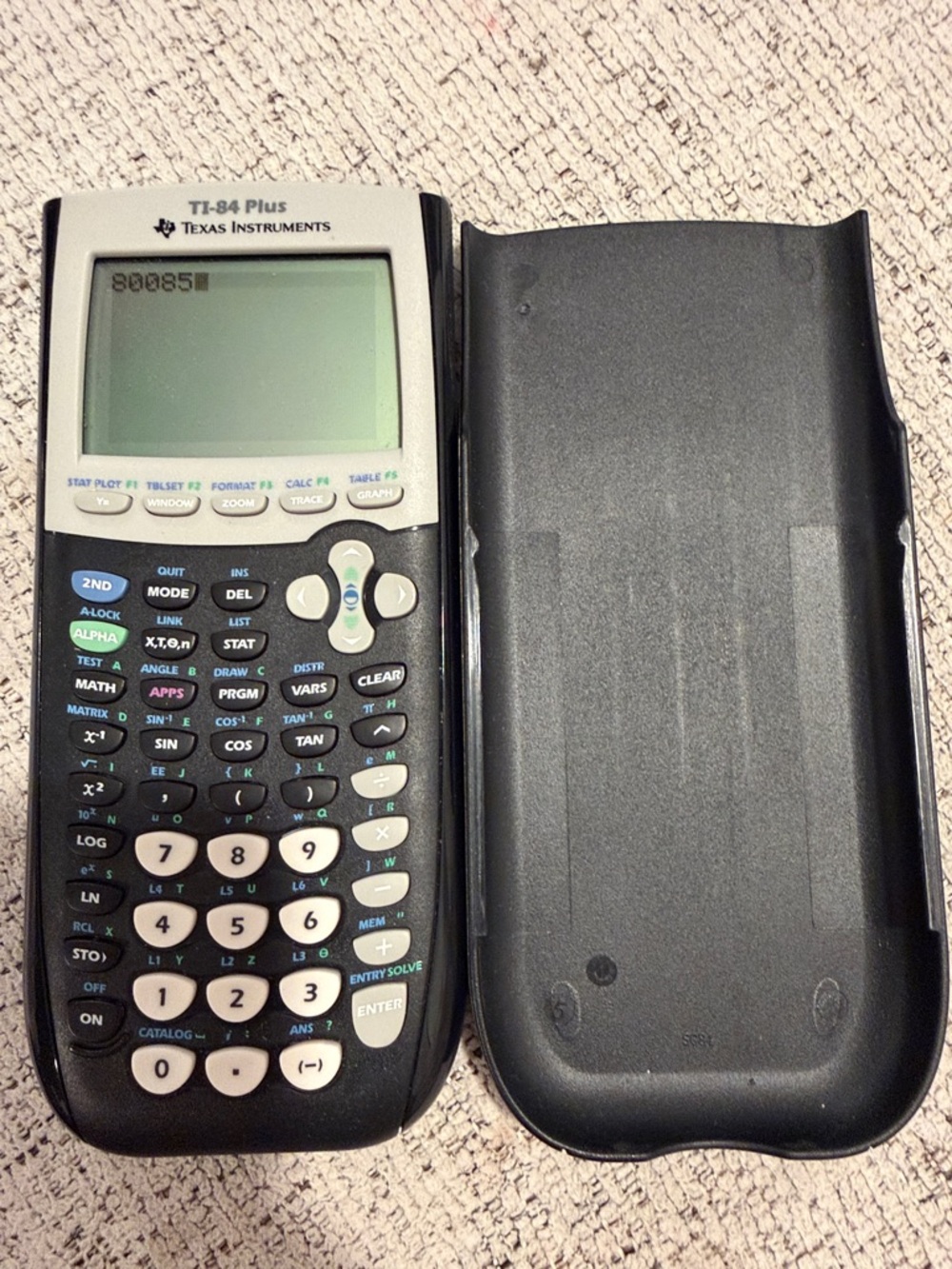 Texas Instruments TI-84 Plus Graphing Calculator - Black and White